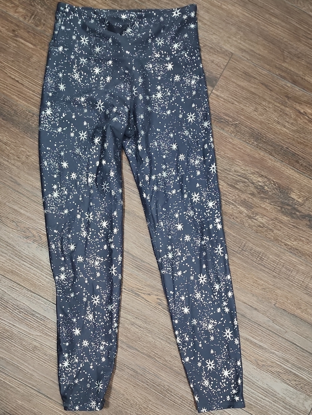 Womens Starprint Navy Leggings